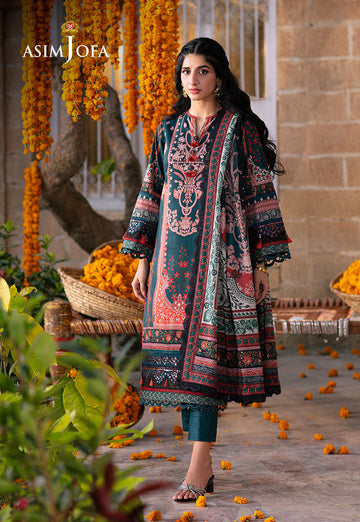 Asim Jofa AJAR-13 Aira Summer Prints Essentials Online Shopping